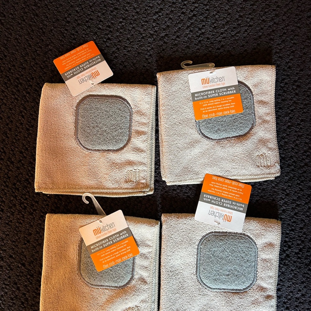 MU Kitchen Microfiber Cloth and Scrubber